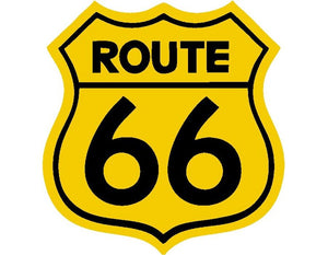 Route 66 Logo Iron-On Patch – Full-Color Print