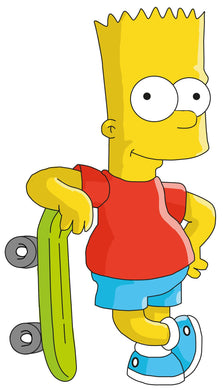 Bart Simpson Logo Iron-On Patch – Full-Color Print