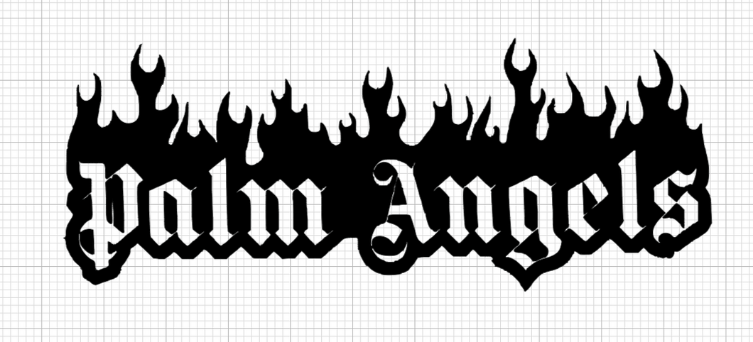 Palm Angels Fire Logo Iron-on Sticker (heat transfer)