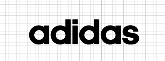 Adidas lettering Logo Iron-on Sticker (heat transfer)