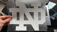 Load image into Gallery viewer, Notre Dame Pittsburgh Logo Iron-on Decal (heat transfer)