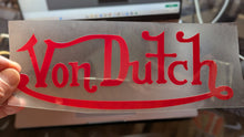 Load image into Gallery viewer, Von Dutch Iron-on Decal (heat transfer patch)