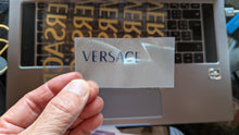 Load image into Gallery viewer, versace iron on dark blue logo