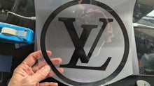 Load image into Gallery viewer, Logo LV Luis Vuitton Circle Symbol Iron-on Decal (heat transfer)