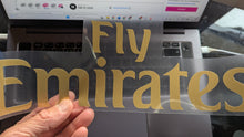 Load image into Gallery viewer, Fly Emirates Iron-on  Heat Transfer Vinyl