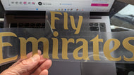 Fly Emirates Iron-on  Heat Transfer Vinyl