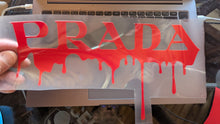Load image into Gallery viewer, Prada Drip Logo Iron-on Sticker (heat transfer)