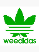 Load image into Gallery viewer, Adidas marijuana leaves Logo Iron-on Sticker (heat transfer)