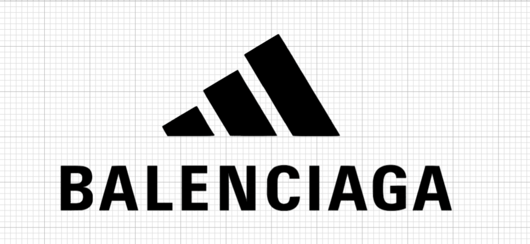 Balenciaga x Adidas logo Iron-on Decal (heat transfer)