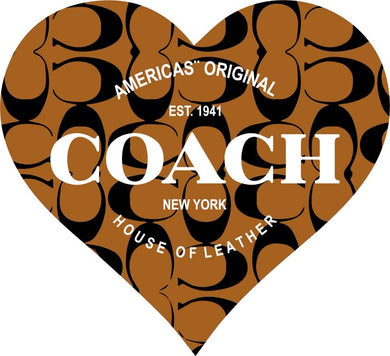 Coach Heart colored Logo Iron-on (heat transfer)