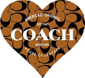 Coach Heart colored Logo Iron-on (heat transfer)