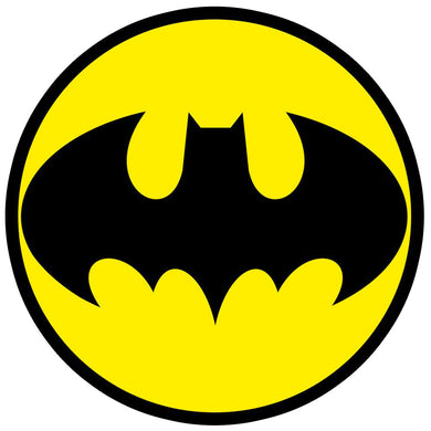 Batman Logo Iron-On Patch – Full-Color Print