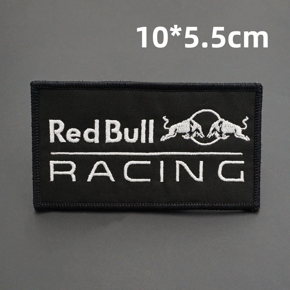 RED BULL PATCH BB117-2 Embroidered Patch - Heat Apply – Customeazy