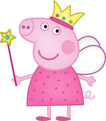 Peppa Pig Logo Iron-On Patch – Full-Color Print