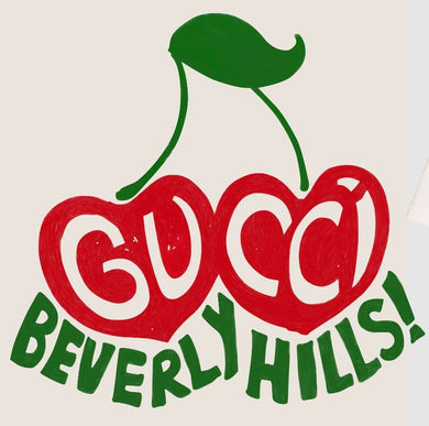 Gucci Cherry Beverly Hills colored Logo Iron-on (heat transfer)