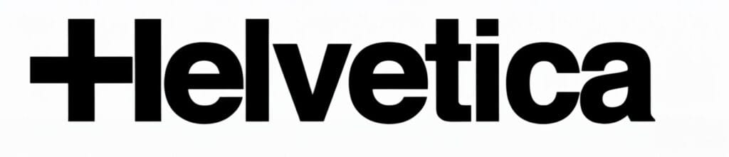 Helvetica Brand Logo Iron-on Decal (heat transfer)