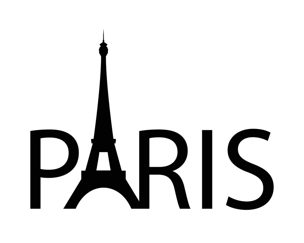 Paris  Logo Iron-on Decal (heat transfer)