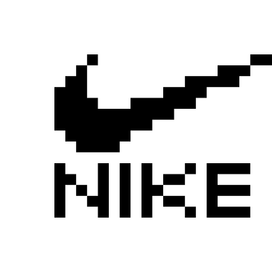 Nike Pixel Logo Iron-on Sticker (heat transfer)