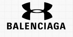 Balenciaga x Under Armour logo Iron-on Decal (heat transfer) 