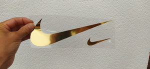 Nike Swoosh Logo Gold