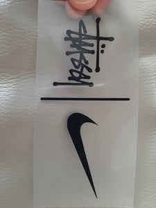 Stussy x Nike Logo Iron-on Sticker (heat transfer)