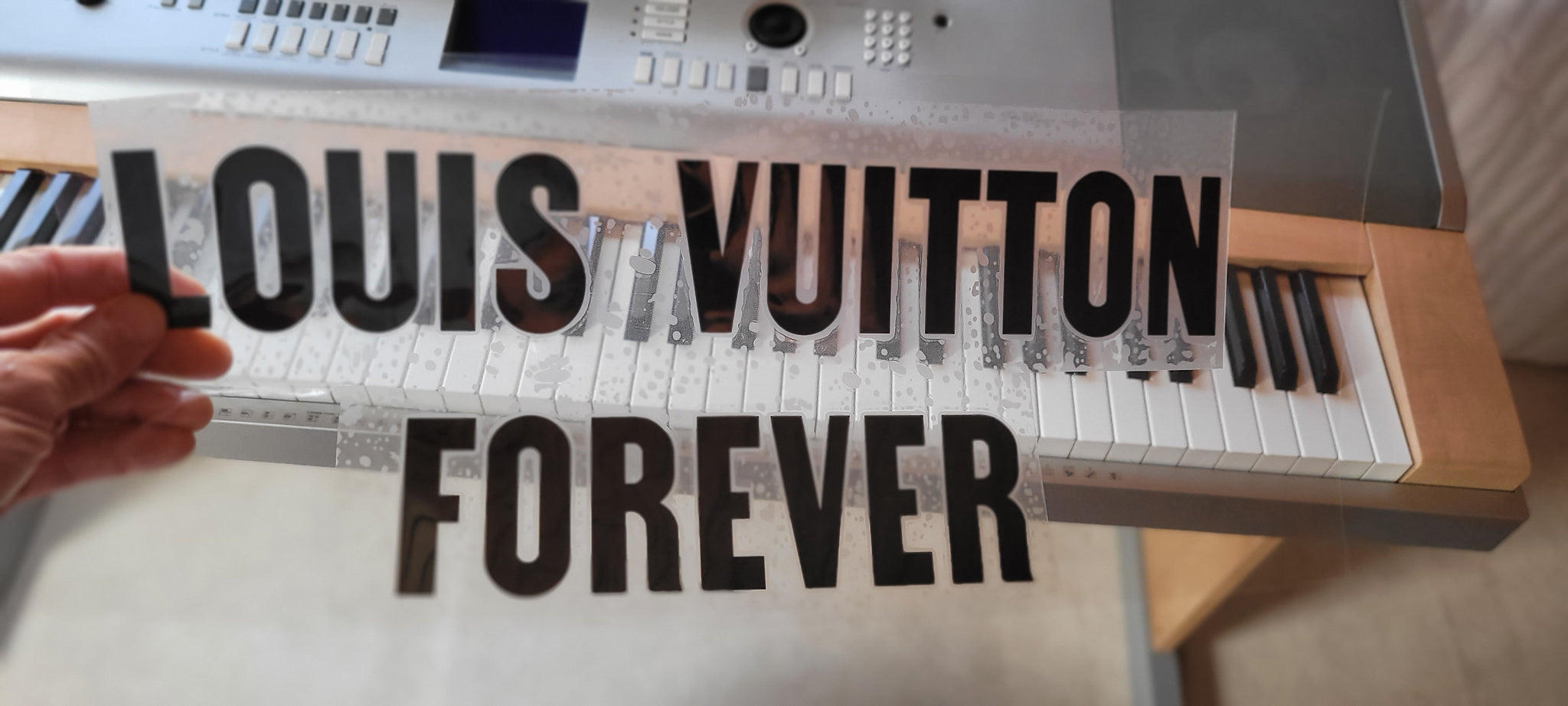 LV Louis Vuitton Forever Logo Iron-on Decal (heat transfer) – Customeazy