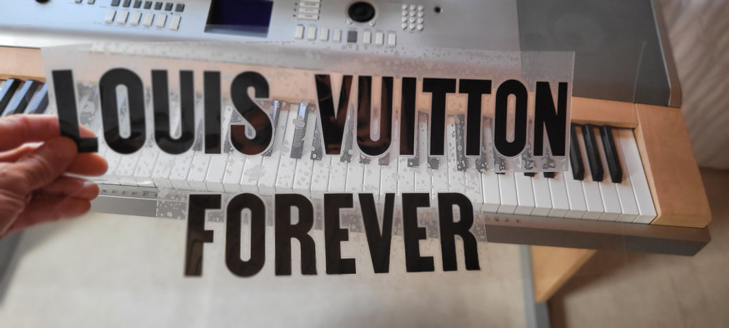 LV Louis Vuitton Forever Logo Iron-on Decal (heat transfer)