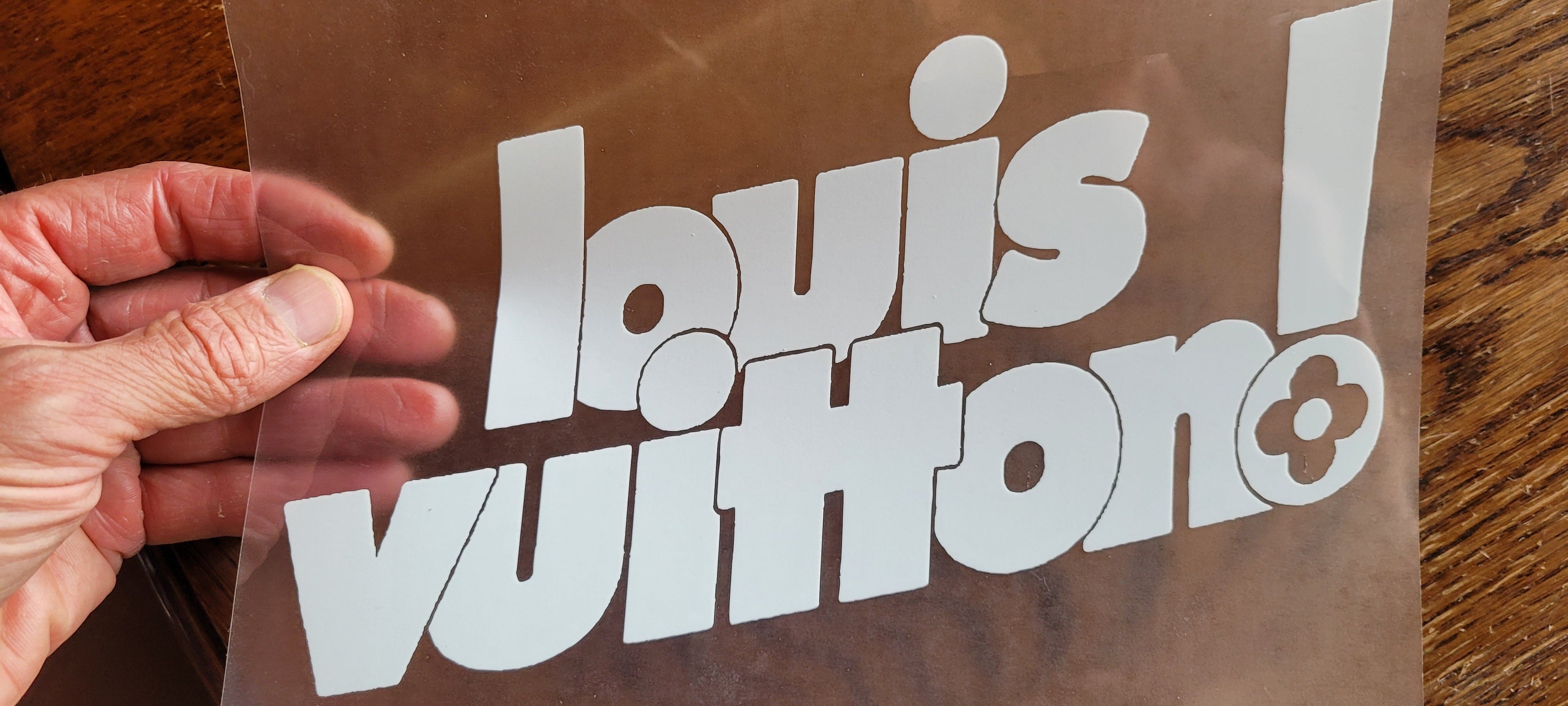 Pink Louis Vuitton Iron-on Patches and Stickers Finish Vinyl