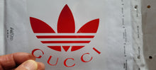 Load image into Gallery viewer, Adidas x Gucci Collab Logo Iron-on Decal (heat transfer)