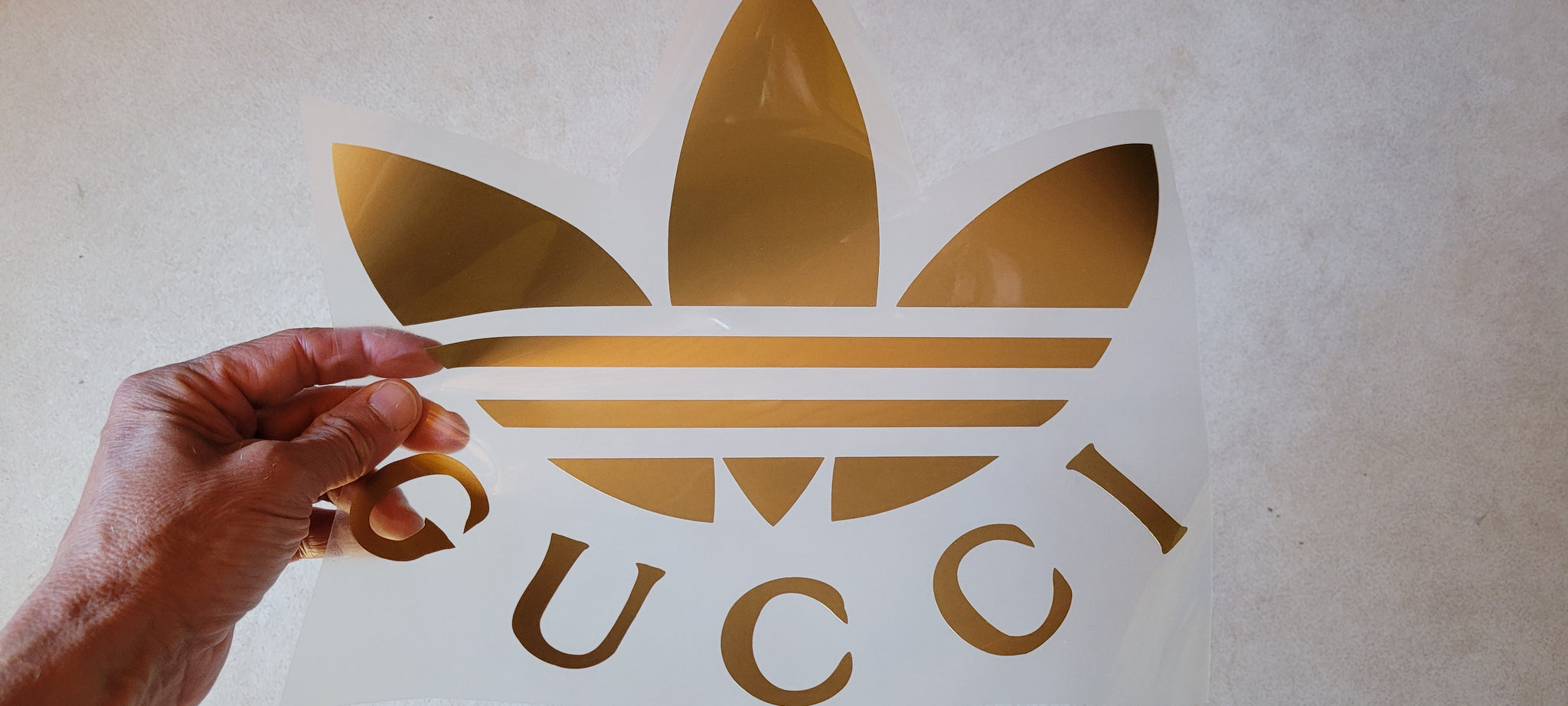 Adidas x Gucci Collab Logo Iron-on Decal (heat transfer) – Customeazy