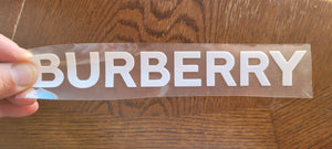 Burberry Logo Sticker Iron-on