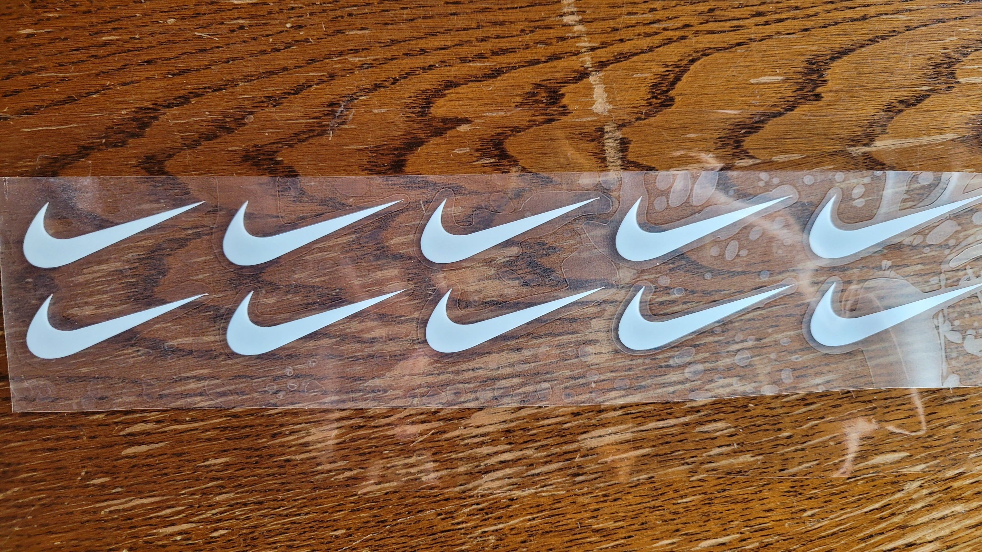 Set of Twelve 2 Nike Iron On Patch Decal Transfers
