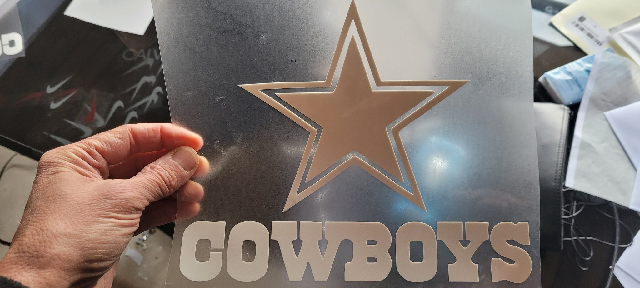 Dallas Cowboys Logo Iron-on Decal (heat transfer) – Customeazy