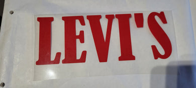 Levi's OLD FONT Logo Iron-on Sticker (heat transfer)