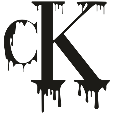 CK Calvin Klein Drip Brand Logo Iron-on Decal (heat transfer)