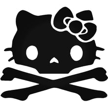 Load image into Gallery viewer, Skull bones Hello Kitty Logo Iron-on Sticker (heat transfer)
