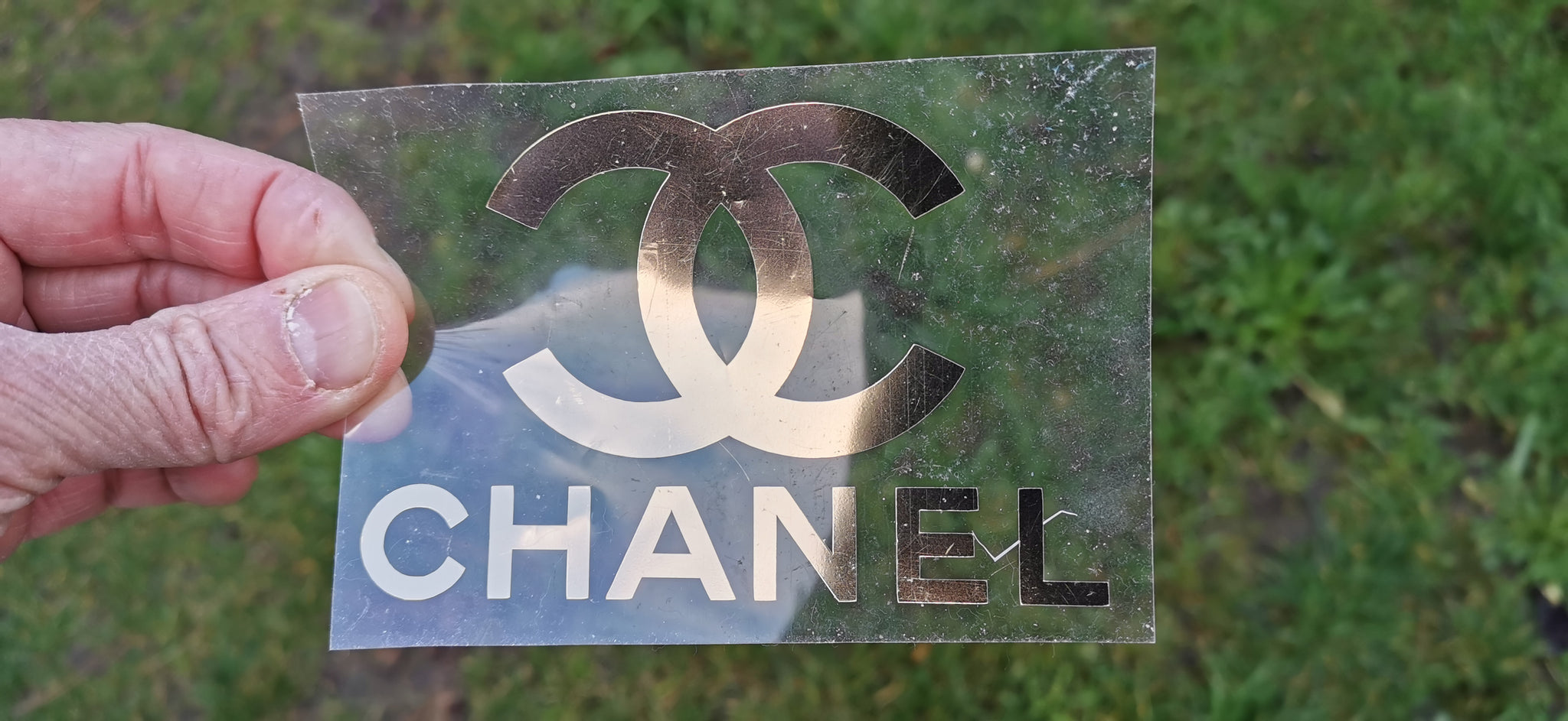 chanel logo sticker