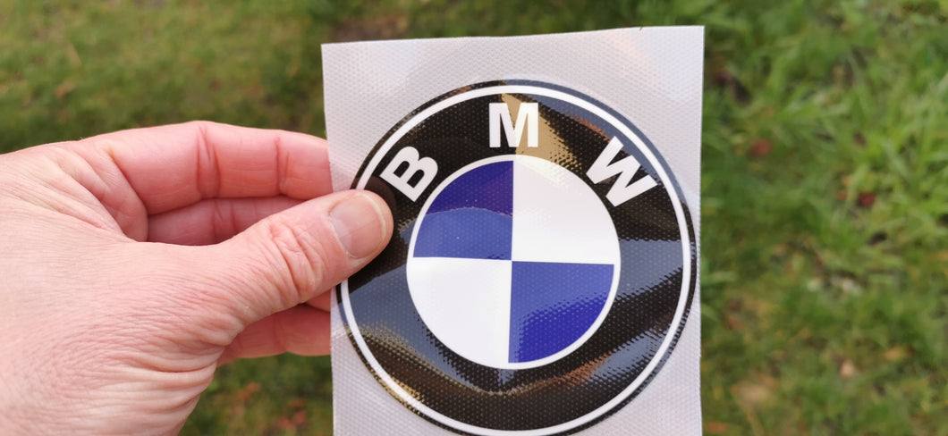 Iron on Sticker BMW Color Logo
