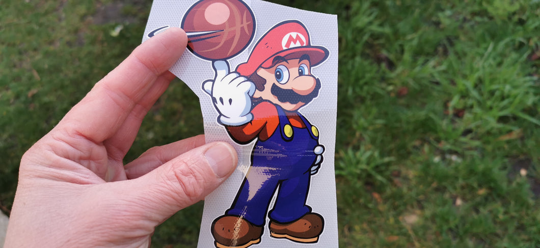 Mario Logo Kids Iron-on patch (heat transfer) – Customeazy