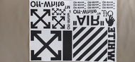 Off White Full Printed Sheet (heat transfer)