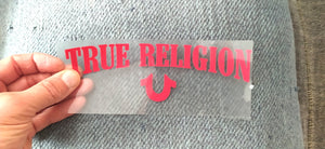 True Religion Logo Iron-on Sticker (heat transfer)