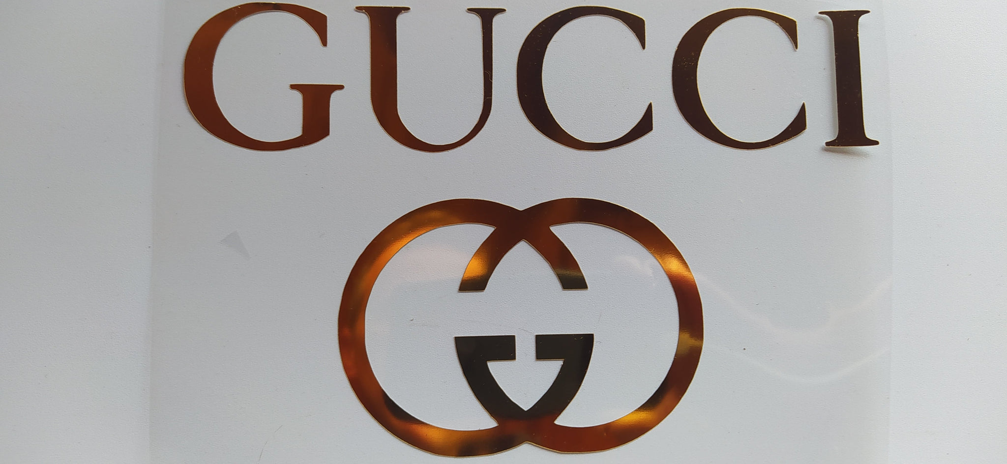 Gucci Sticker Logo Gucci Logo Iron-on Sticker (heat transfer) – Customeazy