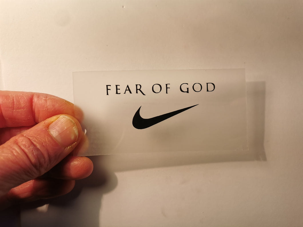 Nike fear of god logo Clearance