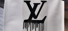 Load image into Gallery viewer, LV Louis Vuitton Logo Dripping Sticker Iron-on