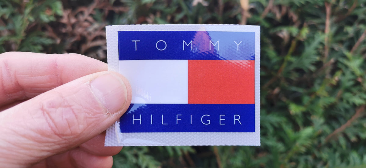 Tommy Ragen Sticker Iron on Sticker Tommy Hilfiger Color Logo โ Customeazy