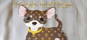 LV Louis Vuitton Doggy  Big Color Logo