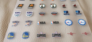 Full Sheet Sport 54x Small Color Logos NBA, Chicago Bulls, Clippers etc
