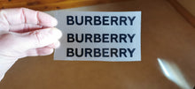 Load image into Gallery viewer, Burberry Logo Sticker Iron-on