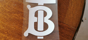 Burberry TB Logo Sticker Iron-on