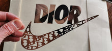 Load image into Gallery viewer, Nike x Dior Collab Swoosh Logo Iron-on Sticker (heat transfer)